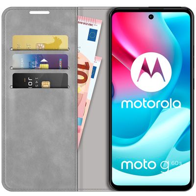 Cazy Wallet Magnetic Hoesje geschikt voor Motorola Moto G60s - Grijs