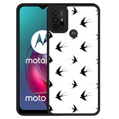 Cazy Hardcase hoesje geschikt voor Motorola Moto G10 - Zwaluwen
