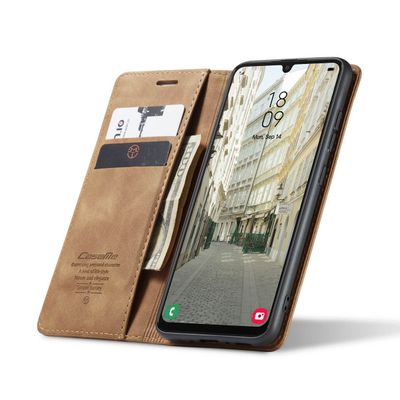 Samsung Galaxy A34 Hoesje - CASEME Retro Telefoonhoesje met Portemonnee - Bruin