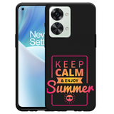Hoesje Zwart geschikt voor OnePlus Nord 2T - Summer Time