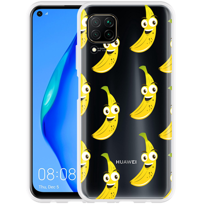Cazy Hoesje geschikt voor Huawei P40 Lite - Happy Banaan