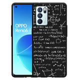 Hoesje Zwart geschikt voor Oppo Reno6 Pro 5G - Wiskunde