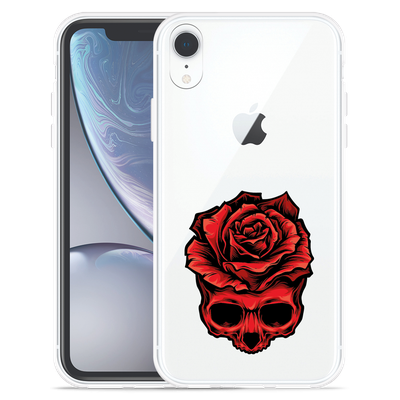 Cazy Hoesje geschikt voor iPhone Xr - Red Skull