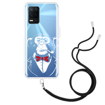 Cazy Hoesje met Koord geschikt voor Realme 8 5G - Smoking Chimp