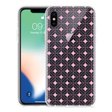 Hoesje geschikt voor iPhone Xs - Geometrisch Pink