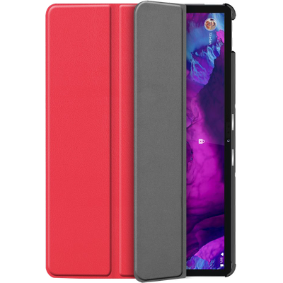 Cazy TriFold Hoes met Auto Slaap/Wake geschikt voor Lenovo Tab P11/P11 5G/P11 Plus - Rood