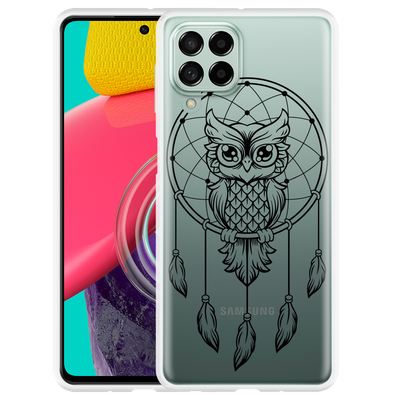 Cazy Hoesje geschikt voor Samsung Galaxy M53 - Dream Owl Mandala