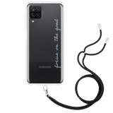 Hoesje met Koord geschikt voor Samsung Galaxy A12 - Focus On The Good