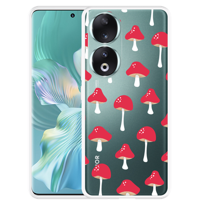 Cazy Hoesje geschikt voor Honor 90 Paddenstoelen