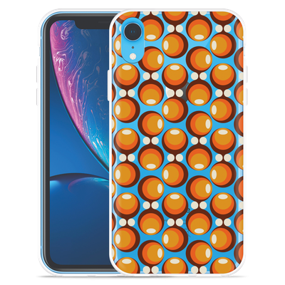 Cazy Hoesje geschikt voor iPhone Xr - 70s Oranje