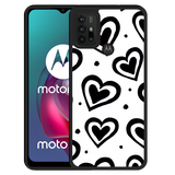 Hardcase hoesje geschikt voor Motorola Moto G10 - Watercolor Hearts