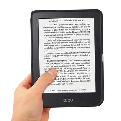 Cazy Hoes geschikt voor Kobo Clara 2E - E-reader Folio Hoes - Zwart