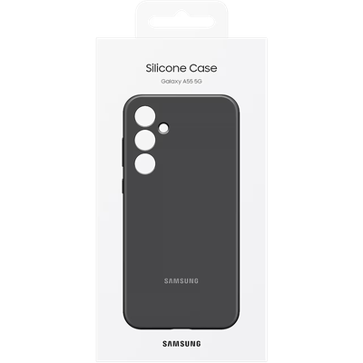 Samsung Galaxy A55 Hoesje - Samsung Silicone Case - Zwart