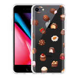 Hoesje geschikt voor iPhone 8 - Chocolates