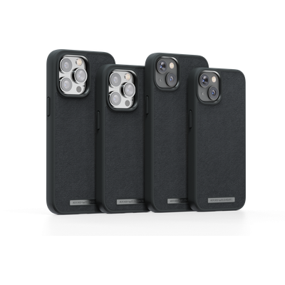Njord Collections Comfort+ Hoesje geschikt voor iPhone 14 Plus - Gerecycled Materiaal - 2M valbesecherming - Zwart