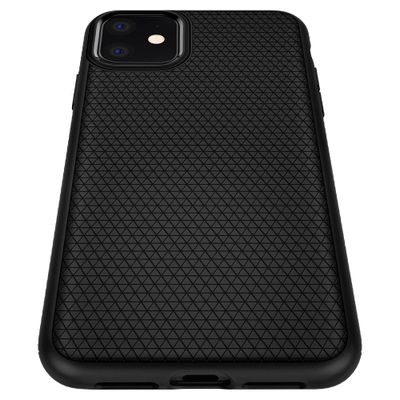 Hoesje geschikt voor iPhone 11 - Spigen Liquid Air Case - Zwart