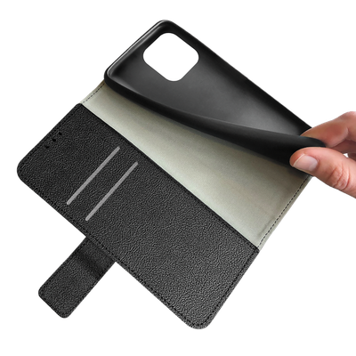 Cazy Wallet Classic Hoesje geschikt voor iPhone 15 Pro Max - Zwart