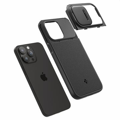 Spigen Optik Armor iPhone 15 Pro Max Mag Case Magfit  - Zwart