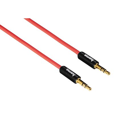 Hama Aux-kabel - Audio kabel - 3,5mm jack - 0.5 meter - Rood