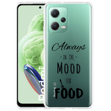 Hoesje geschikt voor Xiaomi Redmi Note 12 Mood for Food Black