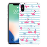 Hoesje geschikt voor iPhone Xs - Flamingo Ananas