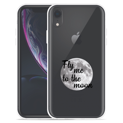 Cazy Hoesje geschikt voor iPhone Xr - Fly Me To The Moon