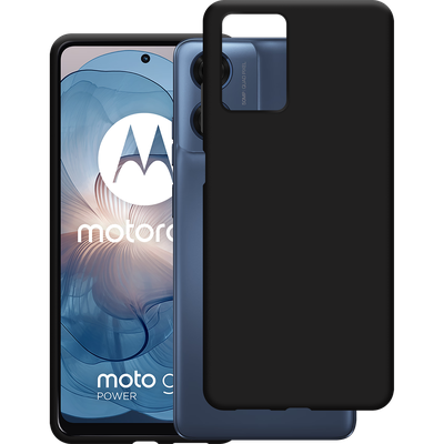 Just in Case Motorola Moto E14 - Soft TPU Case with Necklace Strap - Black