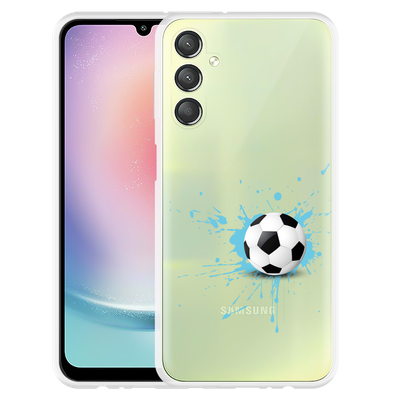 Cazy Hoesje geschikt voor Samsung Galaxy A24 4G Soccer Ball