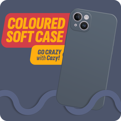 Cazy Soft Color TPU Hoesje geschikt voor iPhone 14 Plus - Blauw