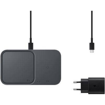 Samsung Wireless Charger Duo Pad With Adapter (Black) - EP-P5400TB