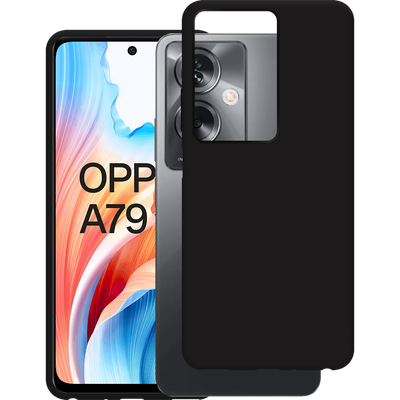 Cazy Soft TPU Hoesje geschikt voor Oppo A79 - Zwart