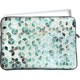 Tablet Sleeve geschikt voor iPad Air 2022 (5th Gen) - Groen Hexagon Marmer