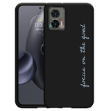 Hoesje Zwart geschikt voor Motorola Edge 30 Neo - Focus On The Good