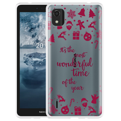 Cazy Hoesje geschikt voor Nokia C2 2nd Edition - Most Wonderful Time