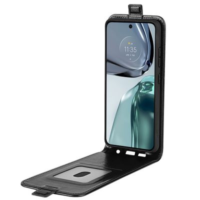 Cazy Flip Hoesje geschikt voor Motorola Moto G62 5G - Zwart