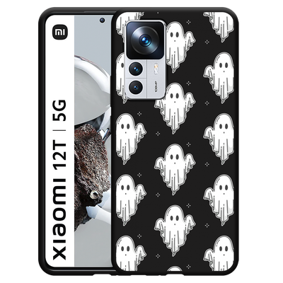 Cazy Hoesje Zwart geschikt voor Xiaomi 12T/12T Pro - Spookjes