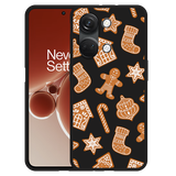 Hoesje Zwart geschikt voor OnePlus Nord 3 5G Christmas Cookies