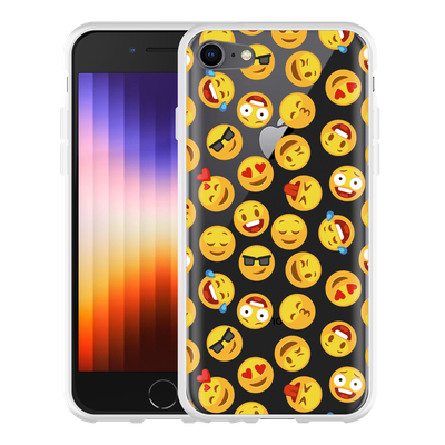 Cazy Hoesje geschikt voor iPhone SE 2022 - Emoji
