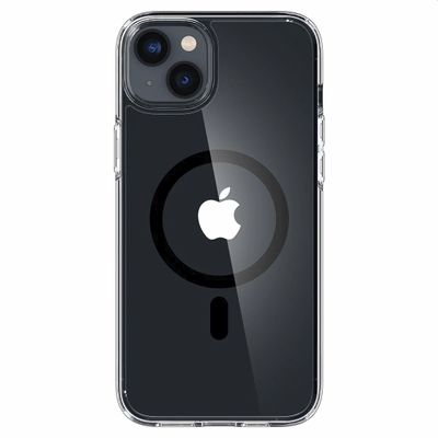 Hoesje iPhone 14 Plus Spigen Ultra Hybrid Mag Case Magfit - Zwart