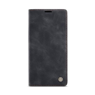 Caseme Hoesje geschikt voor iPhone 16 Pro - Retro Wallet Case - Zwart