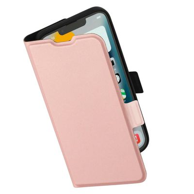 Hama Booklet Single 2.0 Cover Hoesje geschikt voor Apple iPhone 13 Pro - Pasvakjes - Magnetische sluiting - Standfunctie - Perfecte Pasvorm - Roze