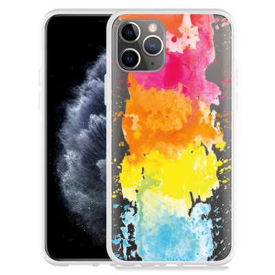 Cazy Hoesje geschikt voor iPhone 11 Pro - Color Splatters