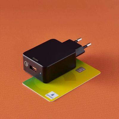 Hama 19,5W Oplader - 1 x USB-A Quick Charge 3.0 - Zwart