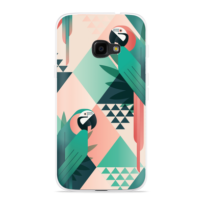 Cazy Hoesje geschikt voor Samsung Galaxy Xcover 4s - Exotic Trendy Parrot