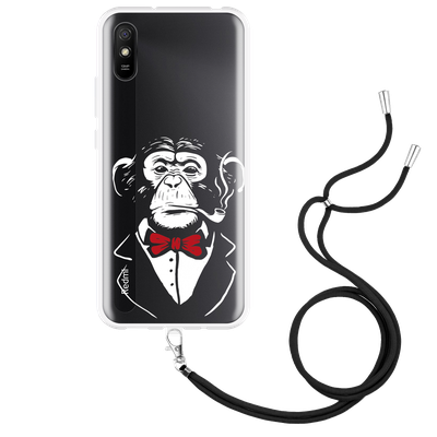 Cazy Hoesje met Koord geschikt voor Xiaomi Redmi 9A - Smoking Chimp