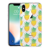 Hoesje geschikt voor iPhone X - Pineapple
