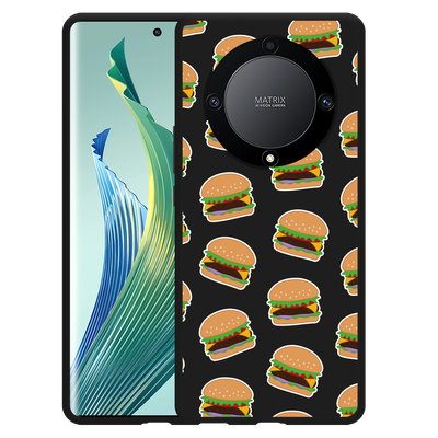 Cazy Hoesje Zwart geschikt voor Honor Magic5 Lite Burgers