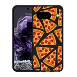 Hoesje Zwart geschikt voor Google Pixel 8 Pizza Party