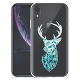 Hoesje geschikt voor iPhone Xr - Art Deco Deer