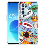 Hoesje geschikt voor Oppo Reno6 Pro 5G - Comic